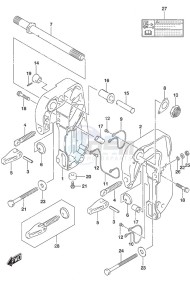 DF 20A drawing Clamp Bracket - w/Power Tilt