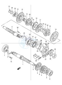 TU125 (E2) drawing TRANSMISSION