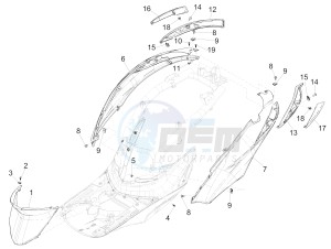 LIBERTY 150 150 IGET 4T 3V IE ABS (APAC) drawing Side cover - Spoiler