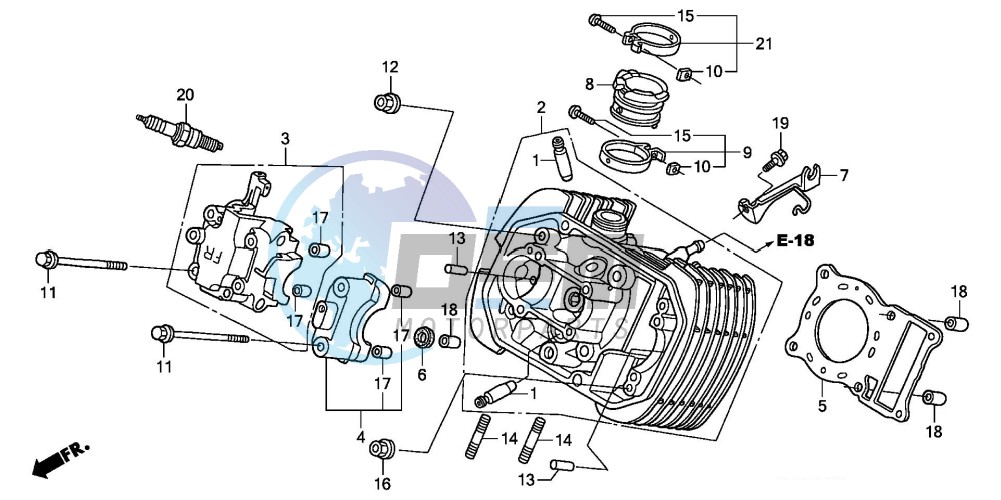 FRONT CYLINDER HEAD