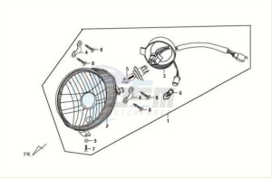 FIDDLE II 125S drawing HEADLAMP CPL