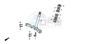 CRM50R drawing STEERING STEM