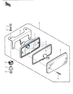 KLT 250 P [POLICE] (P1) [POLICE] drawing TAILLIGHT