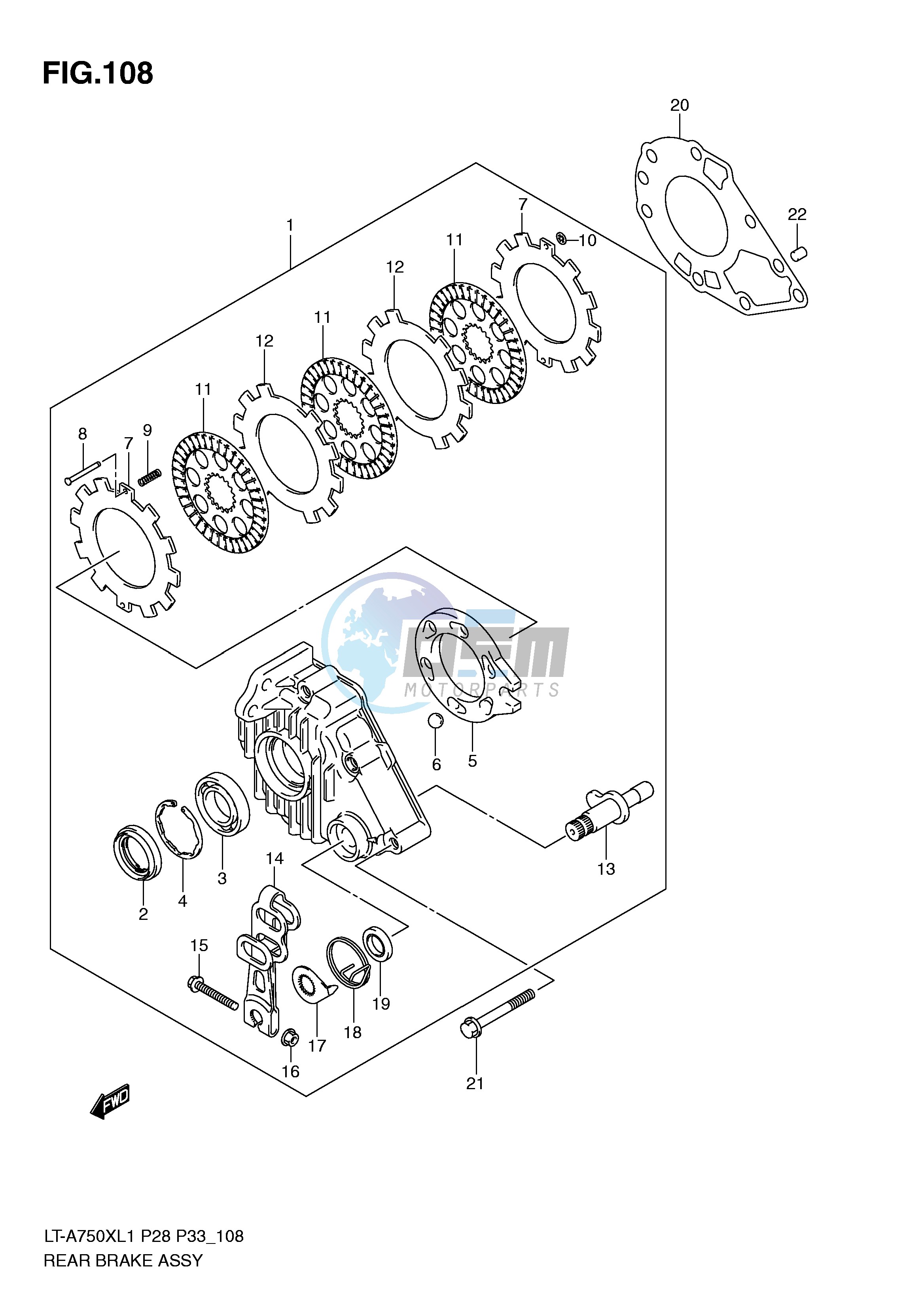 REAR BRAKE ASSY