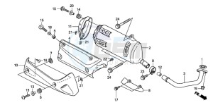 SH300R drawing EXHAUST MUFFLER