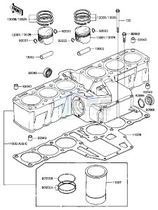 ZN 1300 A [VOYAGER] (A1-A4) [VOYAGER] drawing CYLINDER_PISTONS