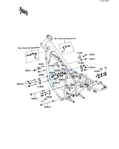 KZ 250 W [LTD BELT] (W1) [LTD BELT] drawing FRAME FITTINGS