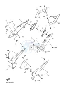 XJ6F 600 DIVERSION F (BS11 BS12) drawing SIDE COVER