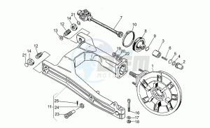 Nevada 750 drawing Swing arm