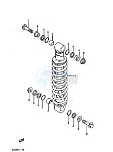 DR125S (E2) drawing SHOCK ABSORBER