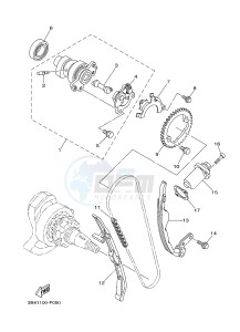 YFM700FWAD YFM700PHF GRIZZLY 700 EPS SPECIAL EDITION (B387) drawing CAMSHAFT & CHAIN