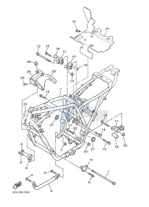 XJR1300C XJR 1300 (2PN3) drawing FRAME