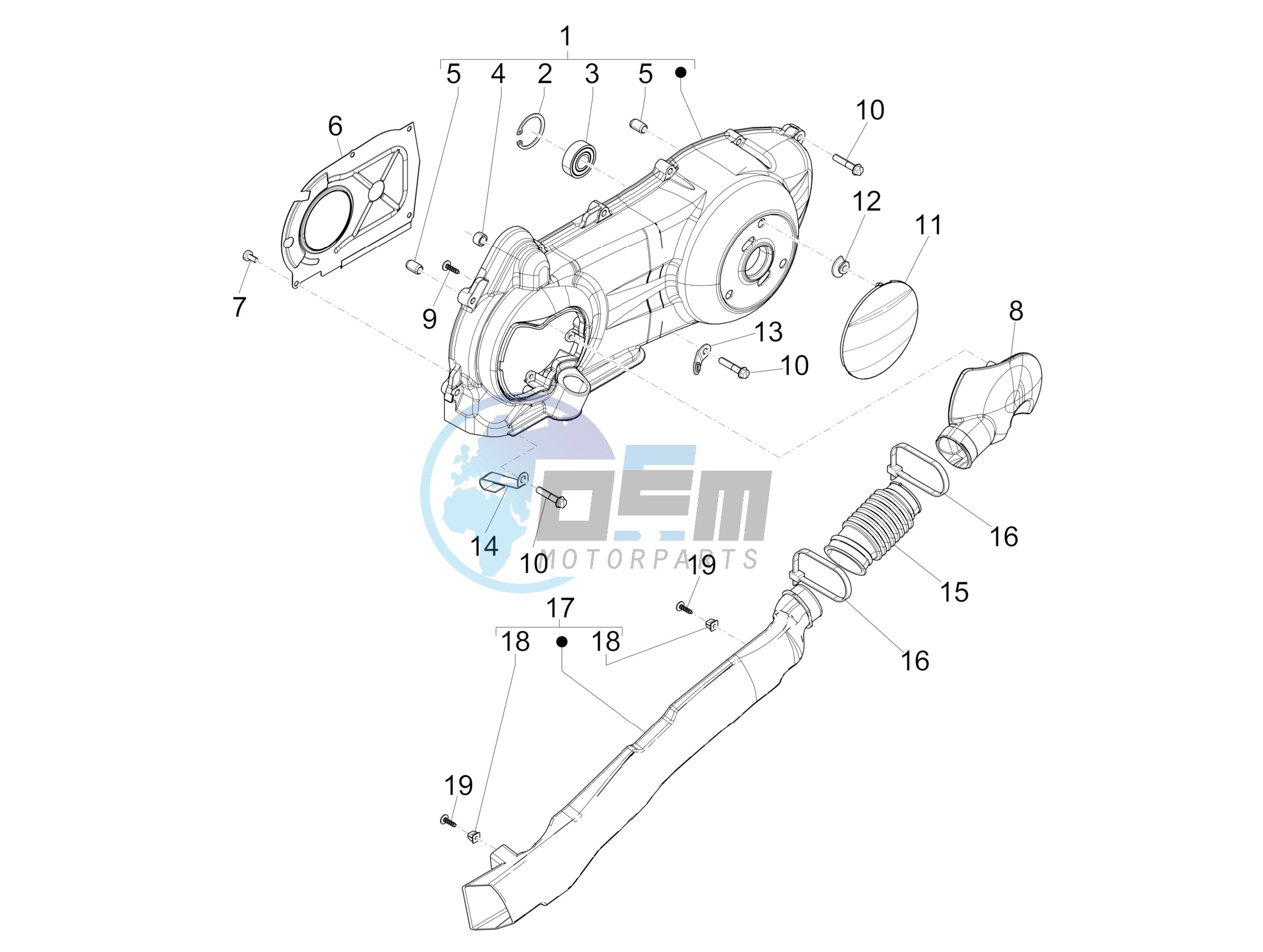 Crankcase cover - Crankcase cooling