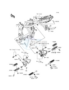 NINJA_250SL_ABS BX250BFSA XX (EU ME A(FRICA) drawing Footrests