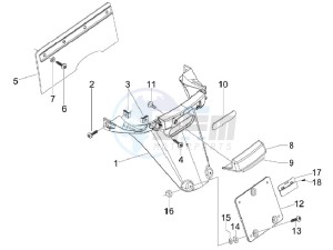 S 150 4T Vietnam drawing Rear cover - Splash guard