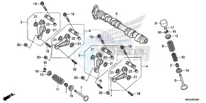 VFR1200XD Europe Direct - (ED) drawing CAMSHAFT/VALVE (FRONT)