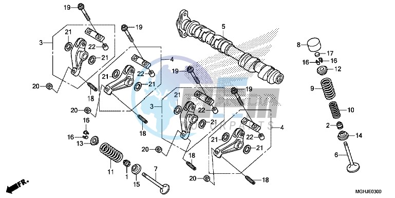 CAMSHAFT/VALVE (FRONT)