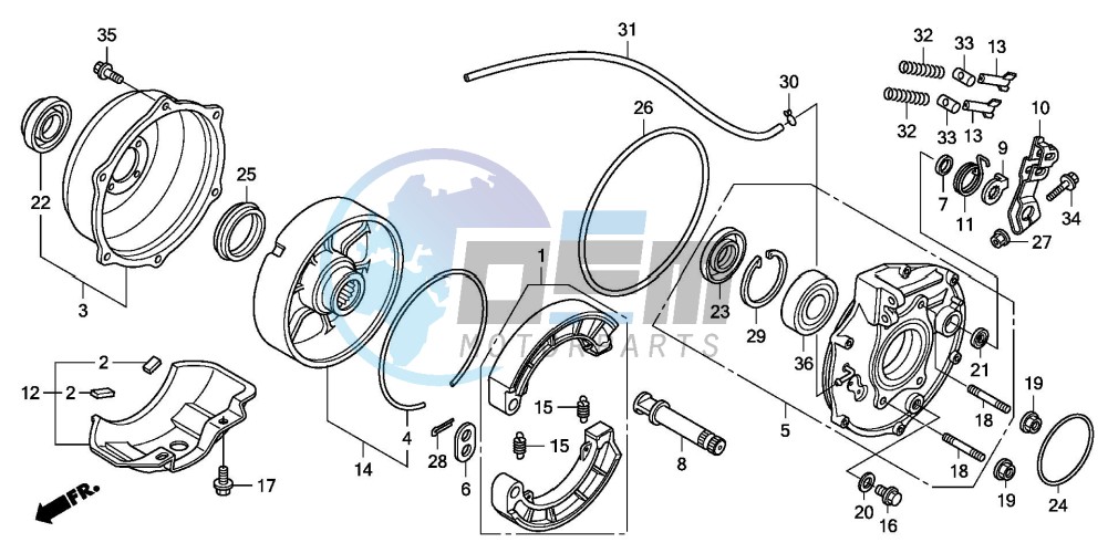 REAR BRAKE PANEL