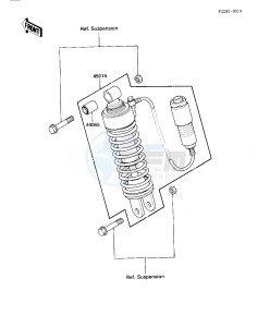 ZX 550 A [GPZ] (A1-A3) [GPZ] drawing SHOCK ABSORBER