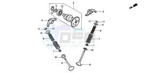 TRX200D FOURTRAX 200 drawing CAMSHAFT