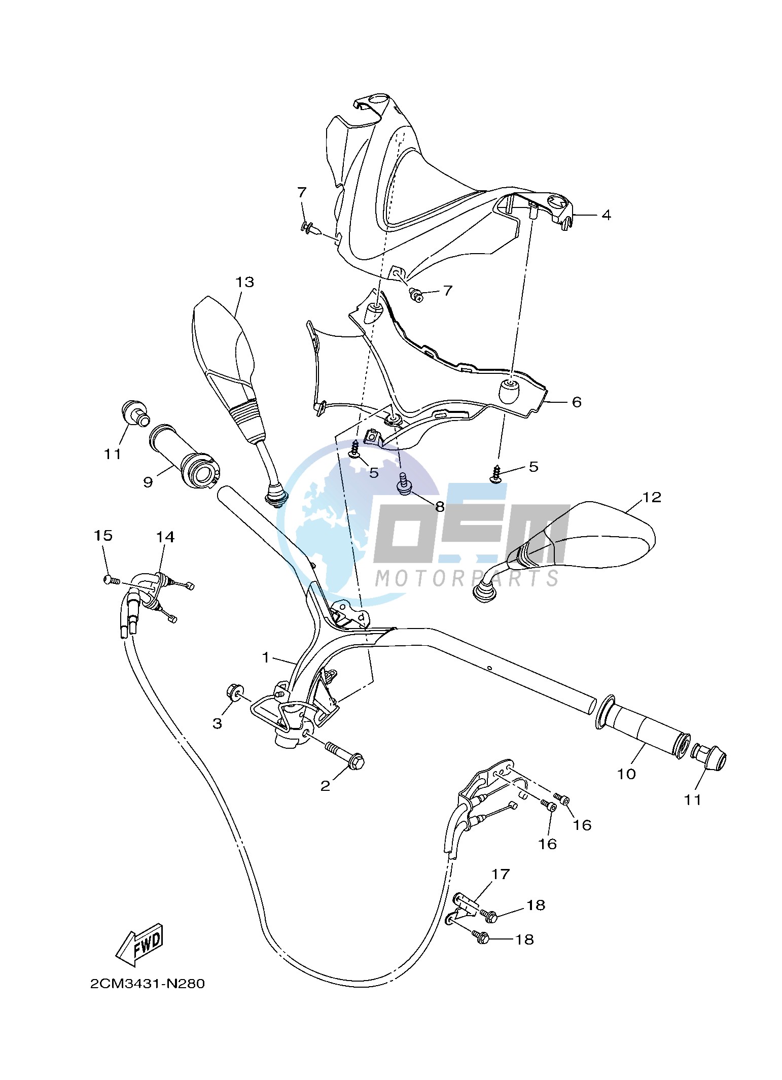 STEERING HANDLE & CABLE