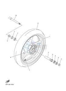 FZ8-N FZ8 (NAKED) 800 (2SH7) drawing FRONT WHEEL