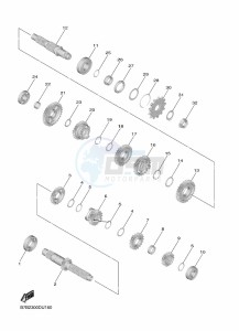 YZ250F (BSB2) drawing TRANSMISSION