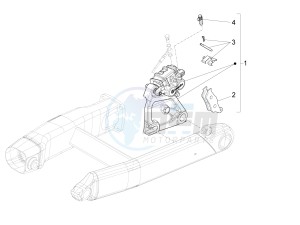 California 1400 Custom ABS 1380 drawing Rear brake caliper