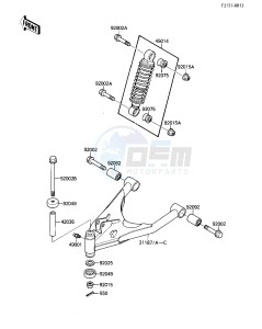 KLF 110 A [MOJAVE 110] (A1-A2) [MOJAVE 110] drawing SUSPENSION_SHOCK ABSORBER