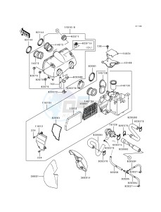 ZL 600 B [ELIMINATOR 600] (B2-B3) [ELIMINATOR 600] drawing AIR CLEANER