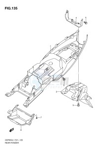 GSF650 (E21) Bandit drawing REAR FENDER (GSF650L1 E21)