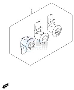 DL250 drawing OPTIONAL (CASE LOCK SET)