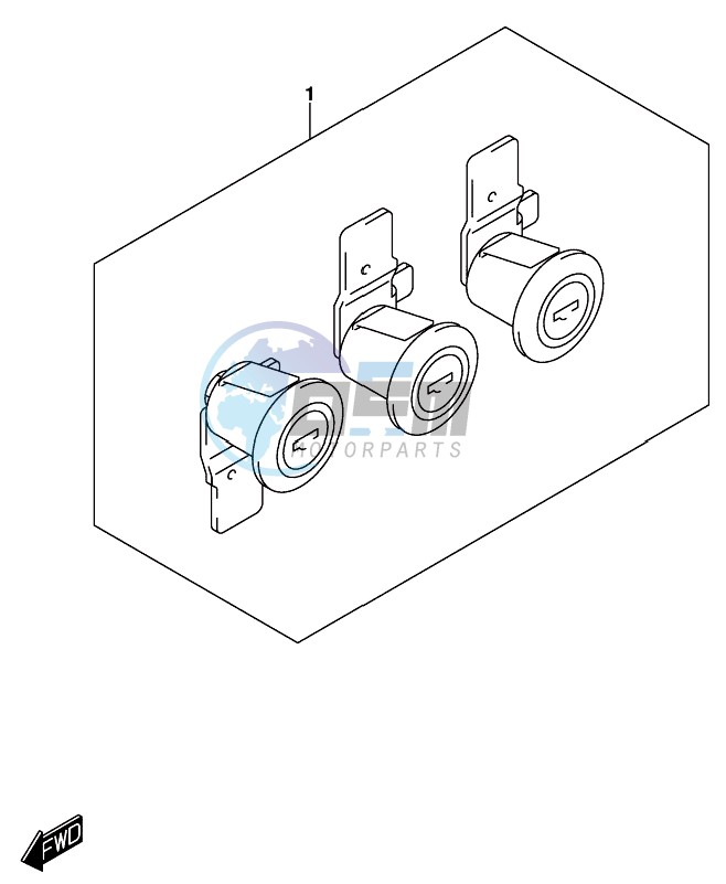 OPTIONAL (CASE LOCK SET)