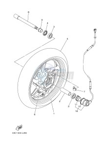 XP500 T-MAX 530 (59CS) drawing FRONT WHEEL