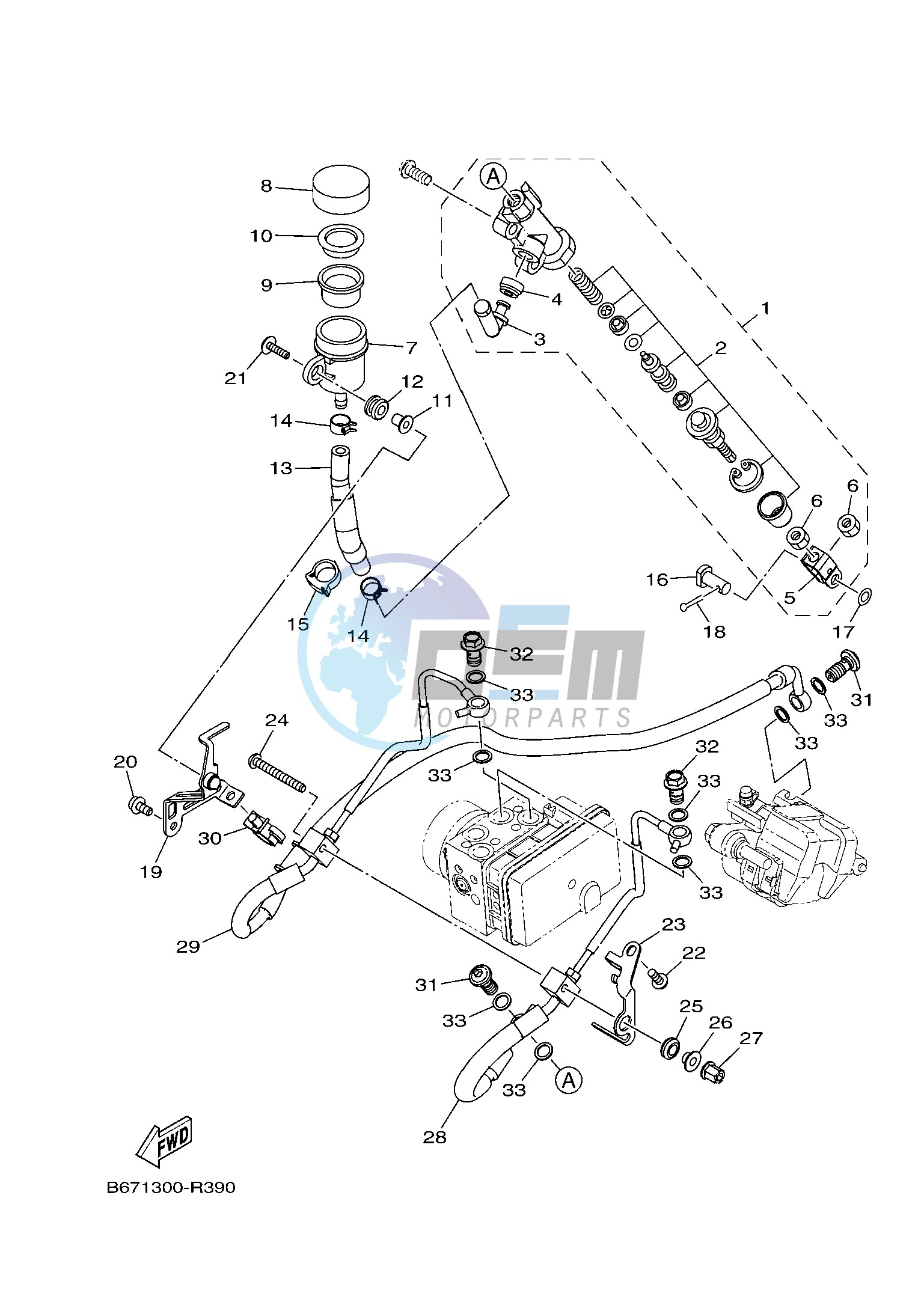 REAR MASTER CYLINDER