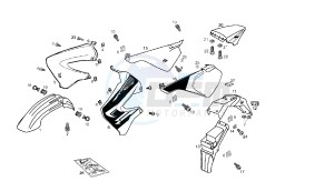 SENDA SM X TREM - 50 CC X TREM EU2 drawing BODY