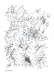 YP400RA XMAX 400 ABS (BL14) drawing WINDSHIELD