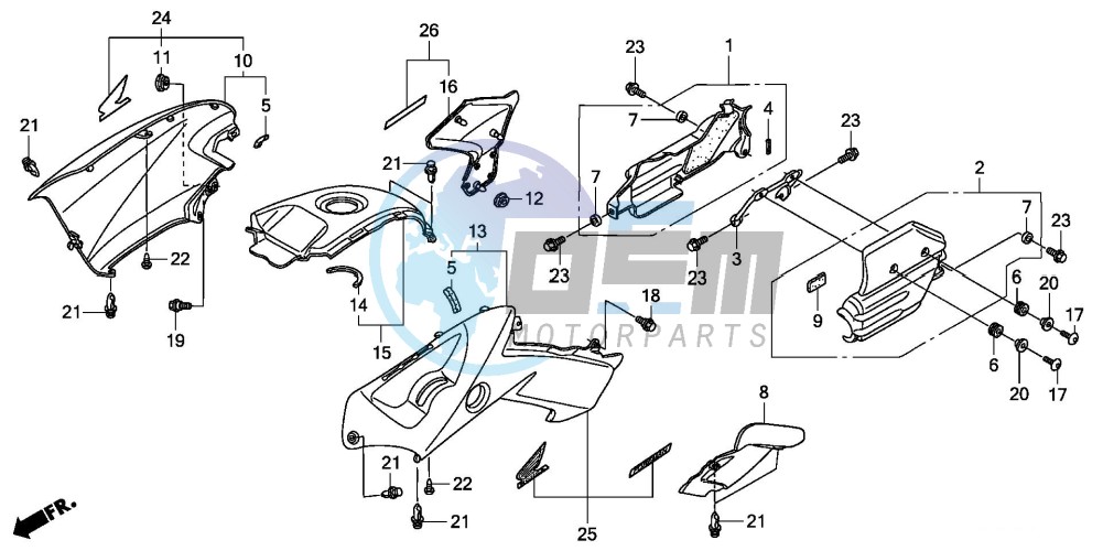 BODY COVER (TRX500FA5/6/7/8)