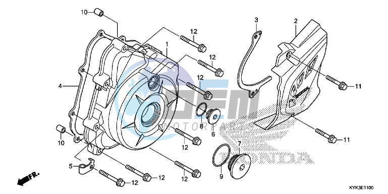 LEFT CRANKCASE COVER