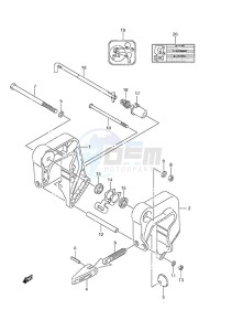 DF 9.9A drawing Clamp Bracket Non-Remote Control