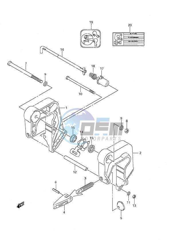 Clamp Bracket Non-Remote Control