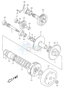 AY50 (V-W-X-Y) katana drawing TRANSMISSION (2) (model V W)