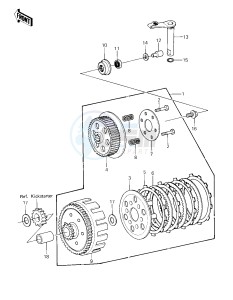 KX 80 C [KX80] (C1) [KX80] drawing CLUTCH -- 81 KX80-C1- -