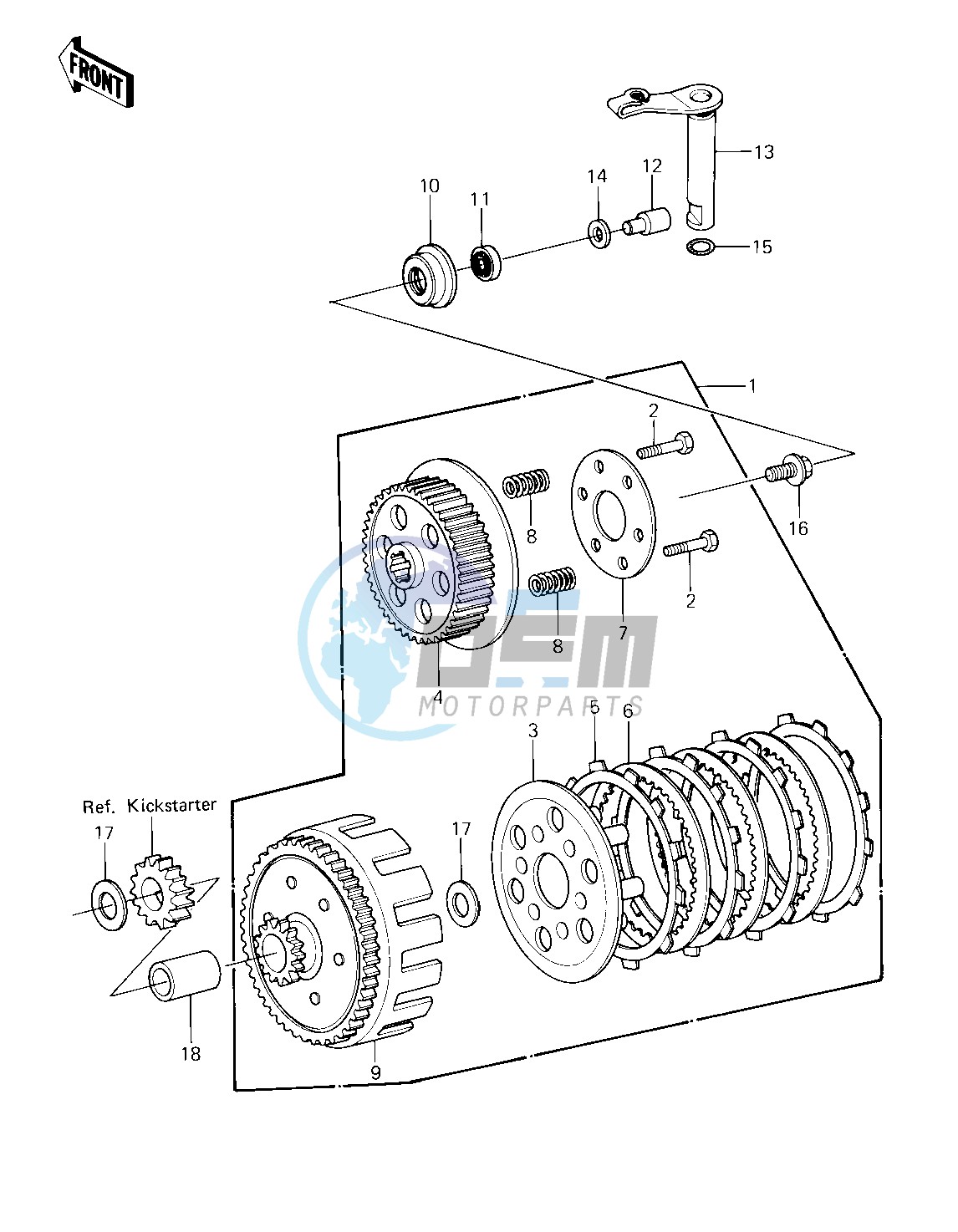 CLUTCH -- 81 KX80-C1- -