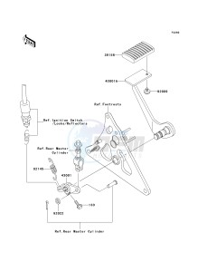 VN 1500 P [VULCAN 1500 MEAN STREAK] (P1-P2) [VULCAN 1500 MEAN STREAK] drawing BRAKE PEDAL_TORQUE LINK