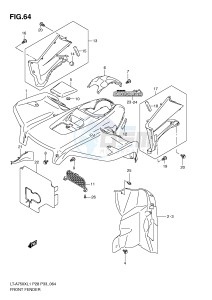 LT-A750X (P28-P33) drawing FRONT FENDER (LT-A750XL1 P33)