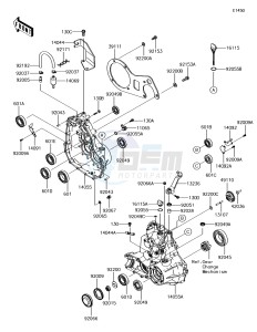 MULE SX KAF400JHF EU drawing Gear Box