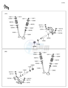 BRUTE FORCE 750 4x4i EPS KVF750HJF EU drawing Valve(s)