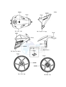 Z800 ABS ZR800BDS FR GB XX (EU ME A(FRICA) drawing Decals(Ebony)