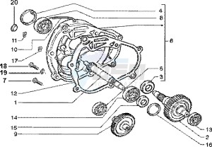 Liberty 150 Leader drawing Rear wheel shaft